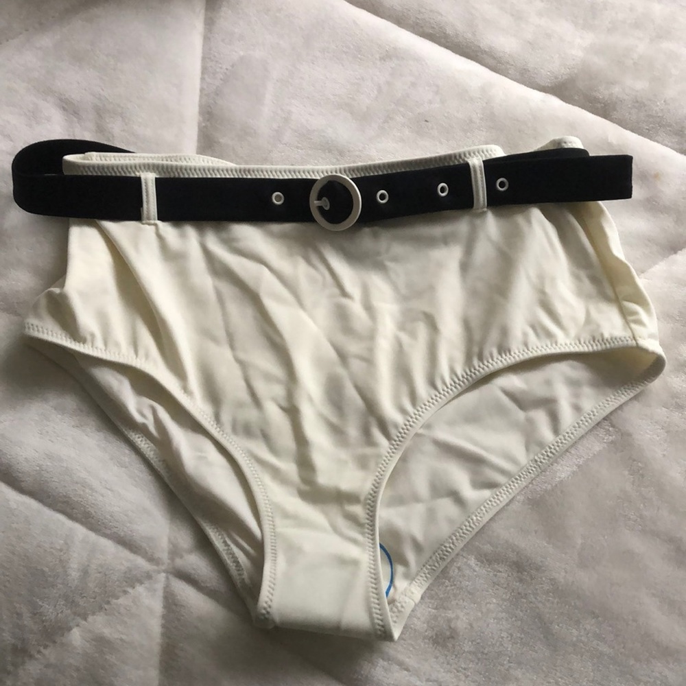 Solid and Striped Bikini Bottom